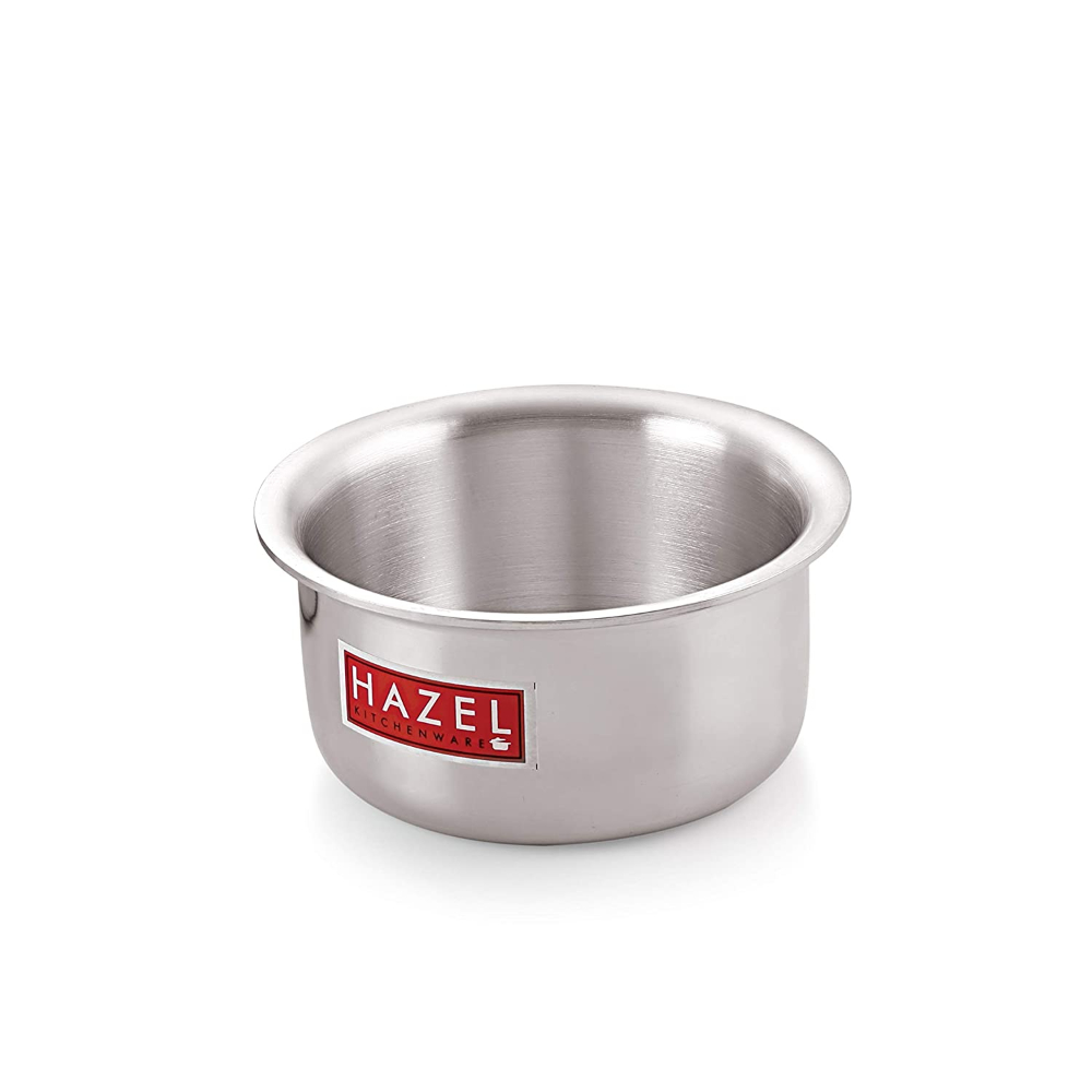HAZEL Aluminium Tope I 875 ml Patila Set of 1, | Food-Grade Aluminium Kitchen Utensils for Traditional Indian Cooking I Daily Usage Utensils Set for Kitchen