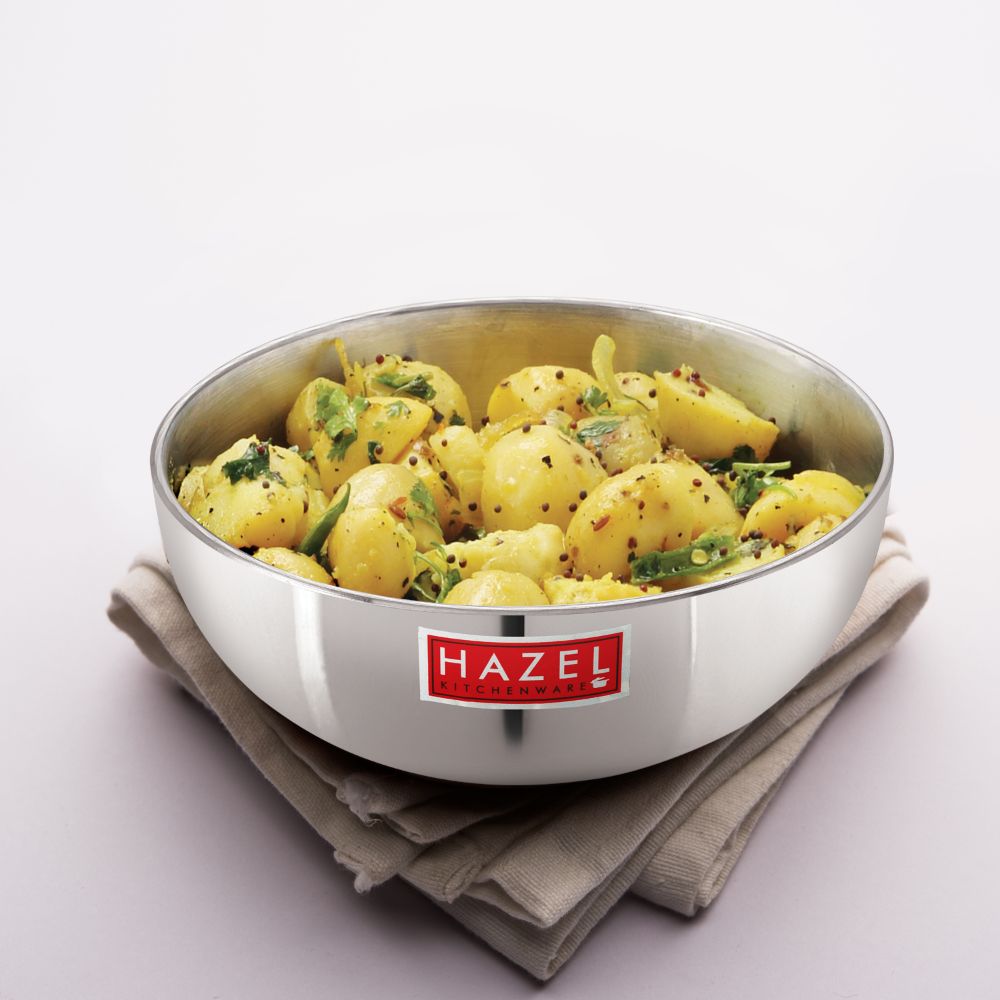 HAZEL 4mm Aluminium Induction Bottom Tasra, 4800 ML, Silver