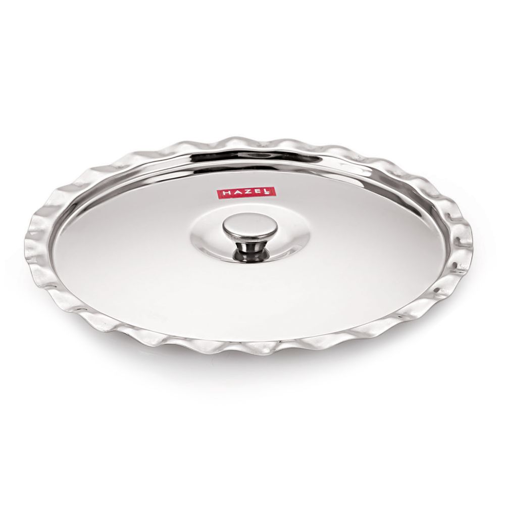 HAZEL Stainless Steel Utensil Cover Lid, 23 cm, Silver