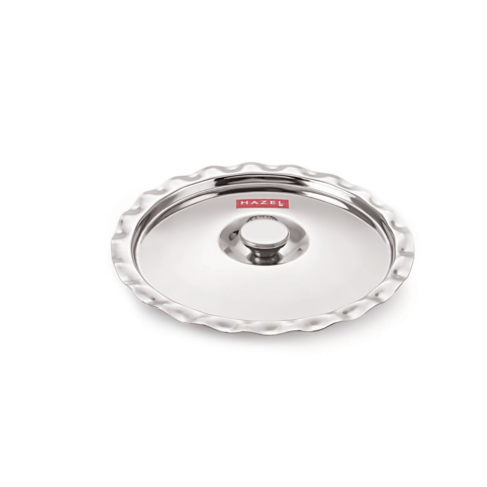 HAZEL Stainless Steel Utensil Cover Lid, 15 cm, Silver