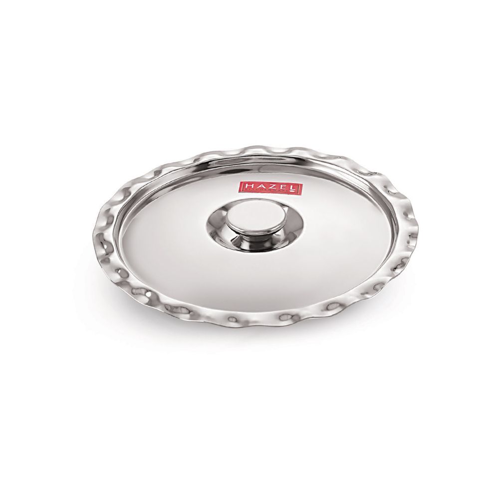 HAZEL Stainless Steel Utensil Cover Lid, 17 cm, Silver