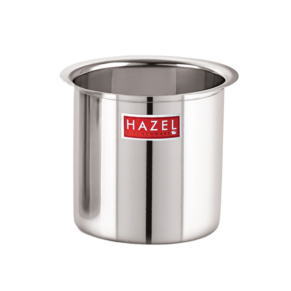 HAZEL Steel Milk Pot | Stainless Steel Milk Boiler Container | Milk Boiling Vessel Gunj for Kitchen, 6000 ML