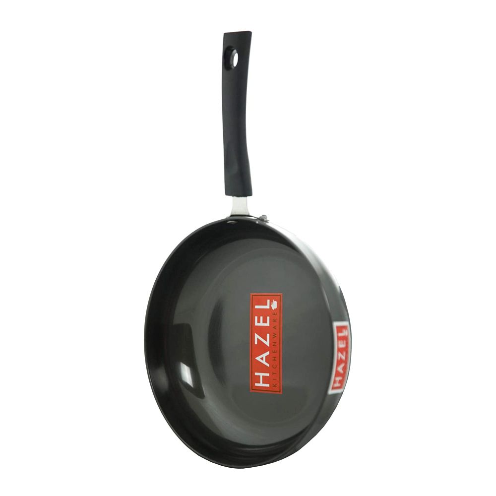 HAZEL Hard Anodised Frying Pan 3 mm Aluminium Anodized Fry Pan, 21.6 cm, 1800 ML