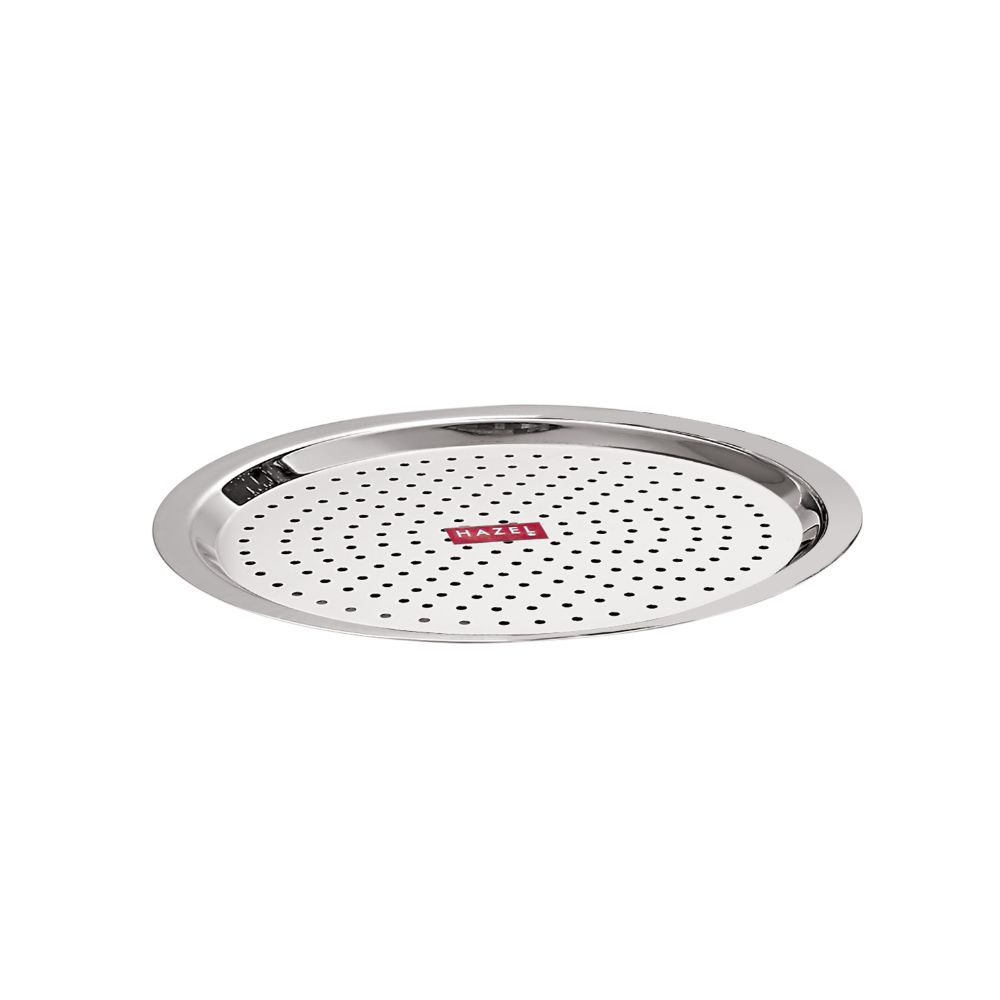 HAZEL Stainless Steel Cover Lid with Hole Chiba Ciba For Topes Pots, 25.5 cm, Silver