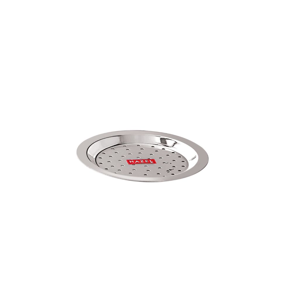 HAZEL Stainless Steel Cover Lid with Hole Chiba Ciba For Topes Pots, 13.5 cm, Silver