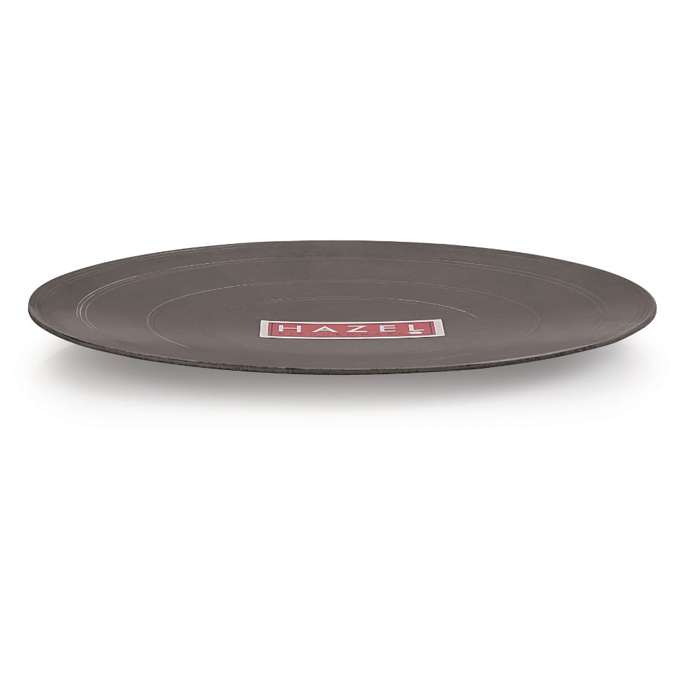 HAZEL Iron Tawa Without Handle Traditional Loha/Lokhand Tawa for Dosa Roti Chapati Amboli Flat Pan, 24 cm