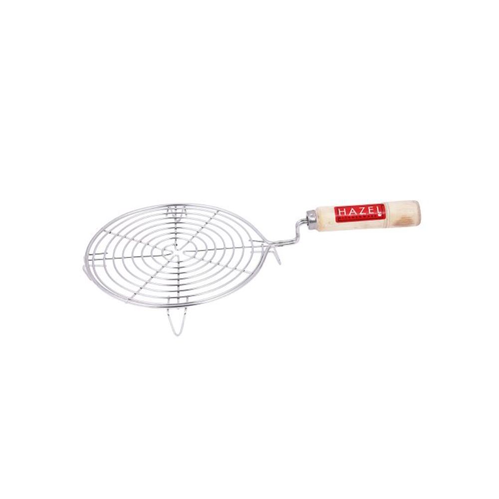 HAZEL Stainless Steel Papad Jali Round 7 Inches Small Size Jali