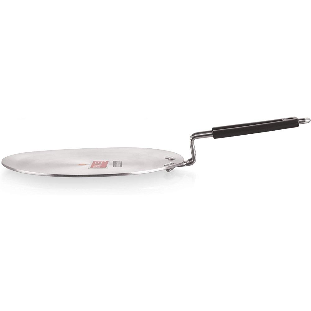 HAZEL 4mm Aluminium Induction Base Chapati Roti Tawa, 27.5 cm, Silver.