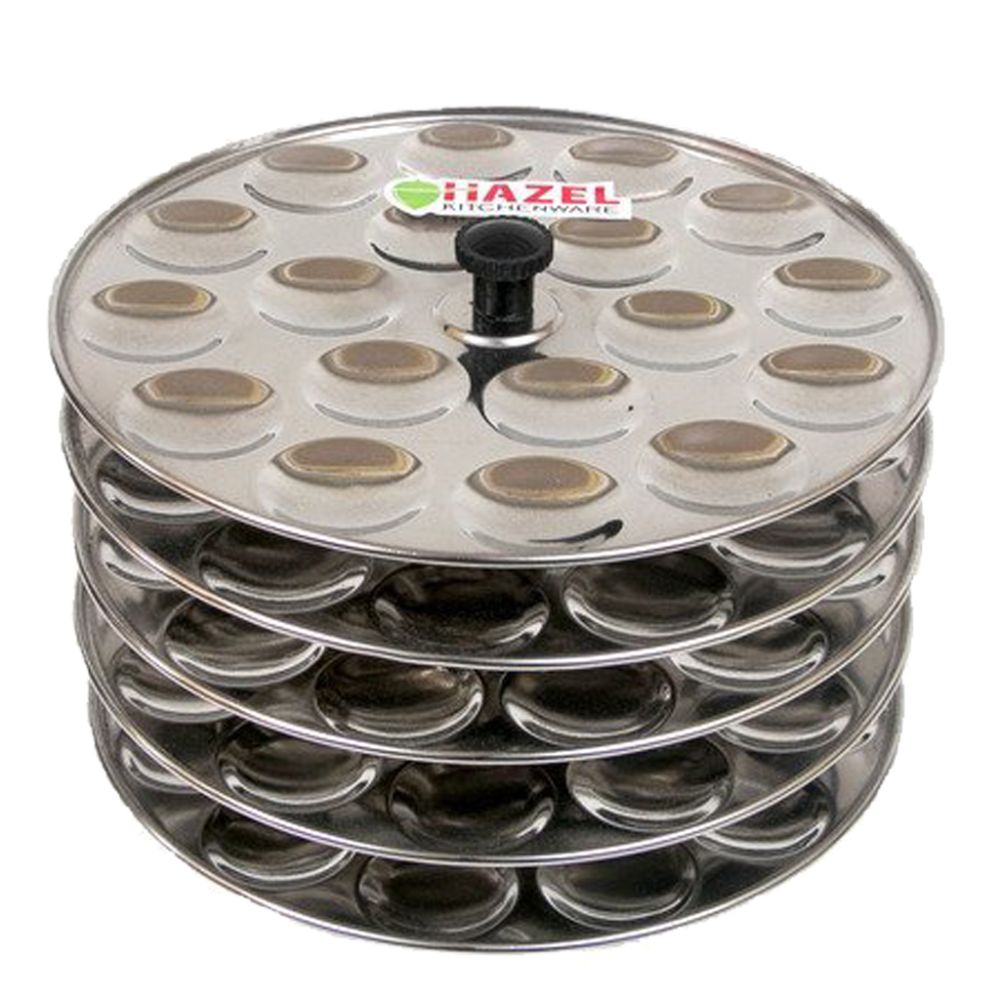 HAZEL Mini Idli Plates Plate 5-Rack Plates | Plates for Small 18 Idlies Per Plate