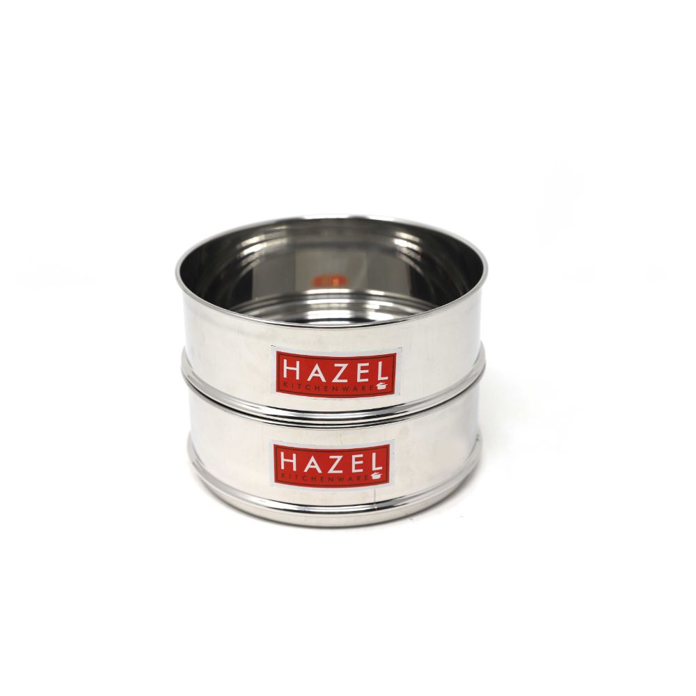 HAZEL Stainless Steel Cooker Dabba | Round Dabba for Cooker set of 2
