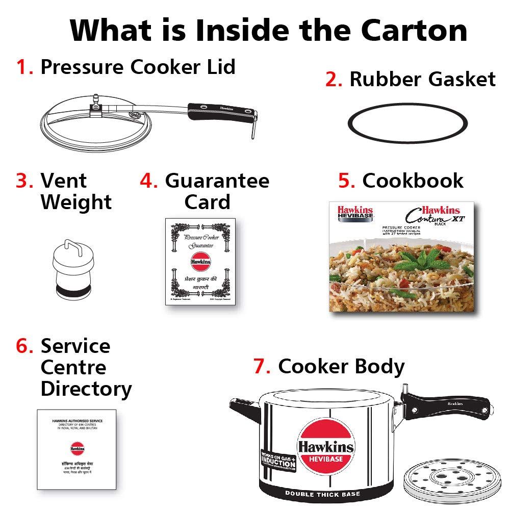 Hawkins Hevibase 8 Litre Pressure Cookers (IH80)