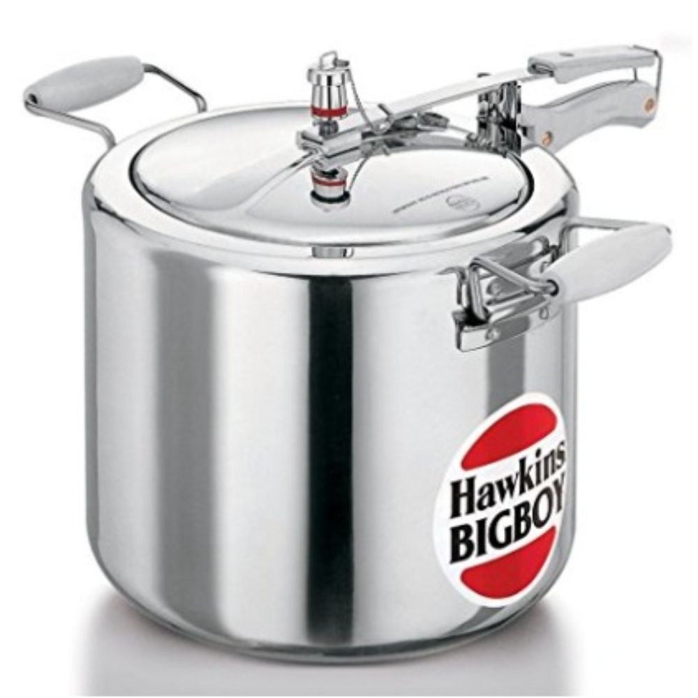 Hawkins Bigboy Aluminium Inner Lid Pressure Cooker, 14 Litre, Silver (Bb14), 14 Liter