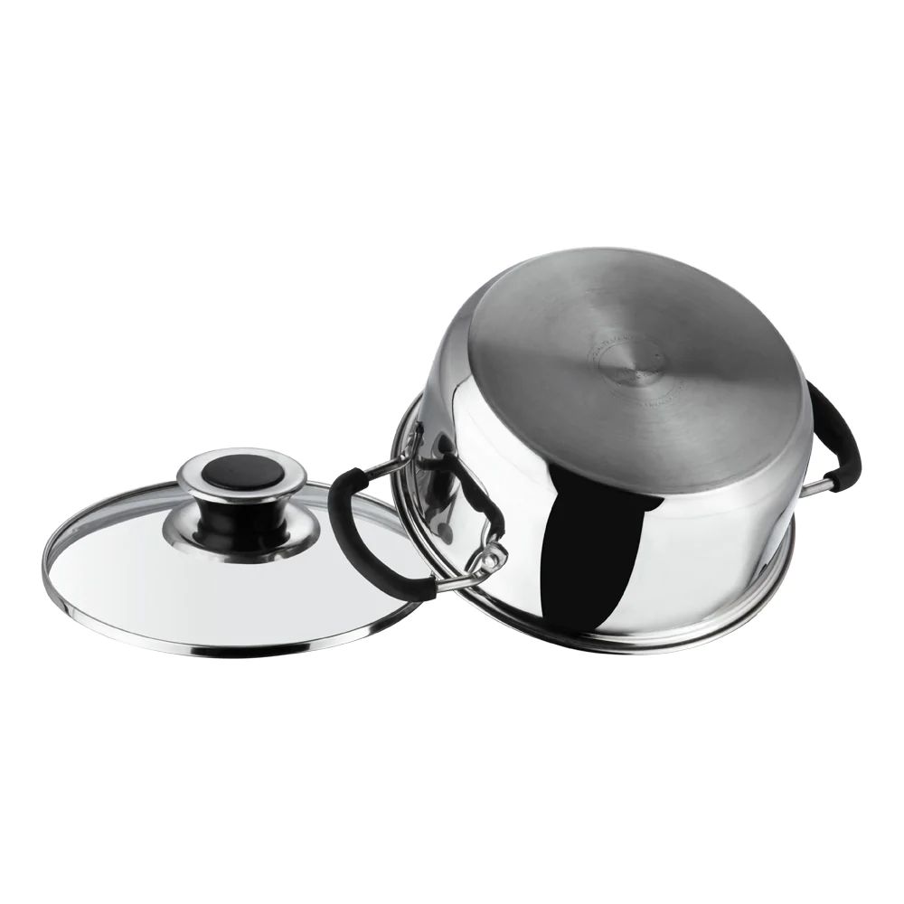 Vinod Cookware MasterChef Sauce Pan with Sauce Pot, Stainless Steel