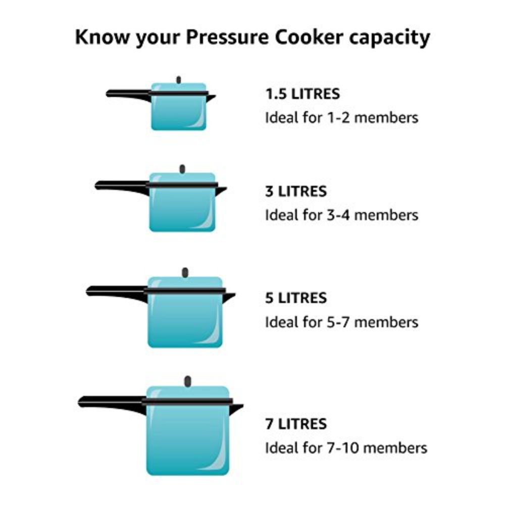 Hawkins 3 Litre Pressure Cooker, Stainless Steel Inner Lid Cooker, Tall Design Cooker, Induction Cooker, Silver (HSS3T)