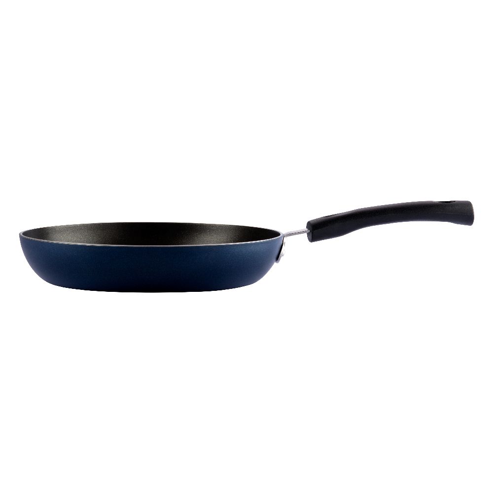 Vinod Aluminium Zest Non Stick Frypan with Bakelite handle - 26 cm, 3mm Thickness / Triple Layer Non Stick Cookware, Toxin Free/ Gas Base - Blue (2 Year Warranty)