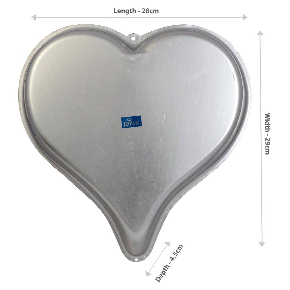 Rolex Aluminium Cake Mould Pans Sweet Heart