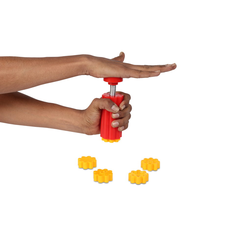 DS Flower Sweet Cutter, Multicolour Peda Mold