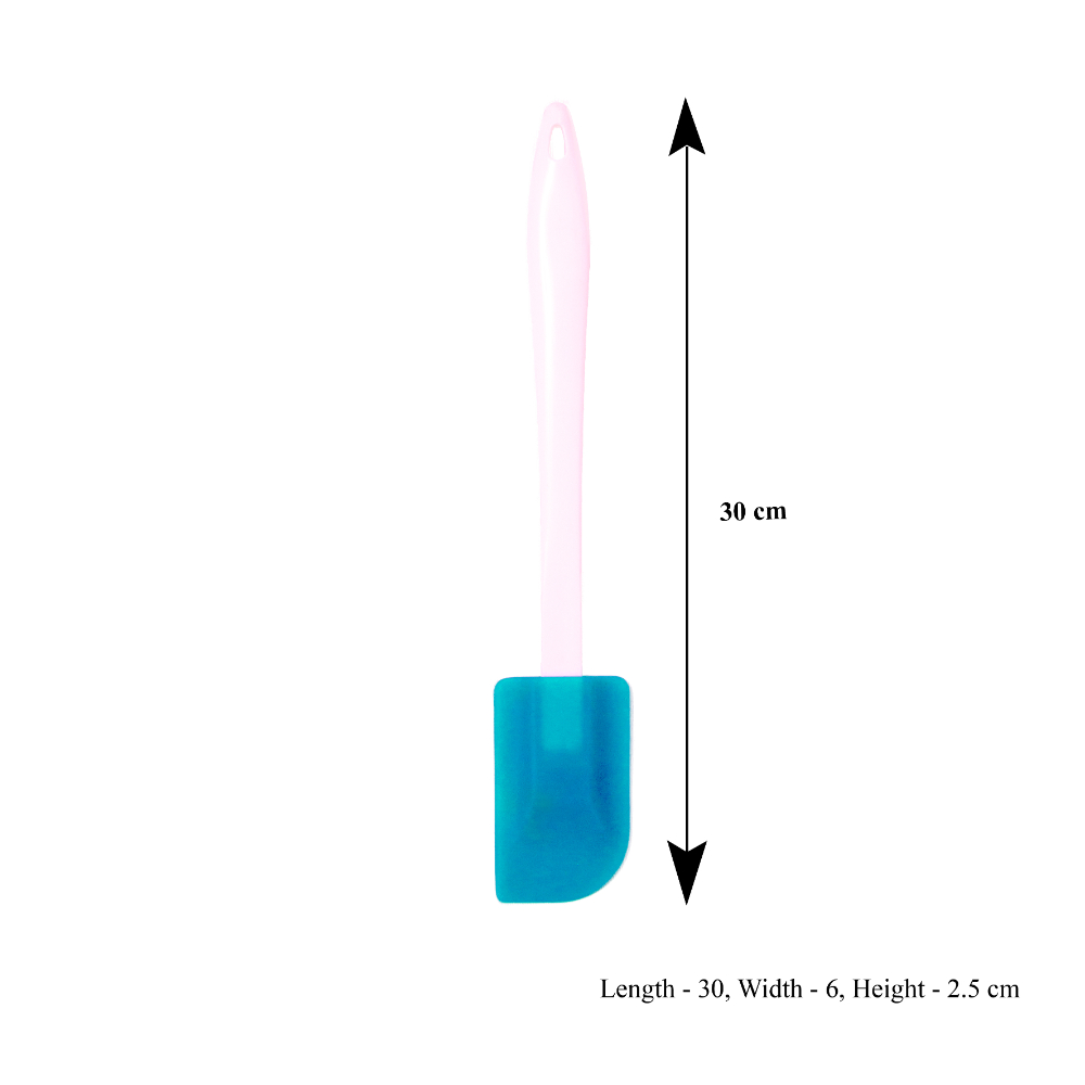 HAZEL Big Silicon Spatula with Plastic Handle, Blue