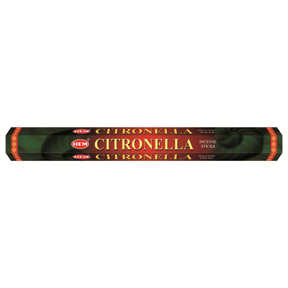 Hem Citronella Incense Stick Set (9.3 cm x 6.0 cm x 25.5cm, Black, Pack of 120)