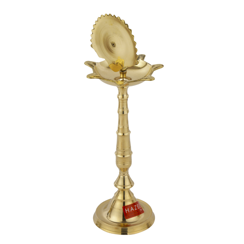 HAZEL Peacock Brass Samay Diwali Puja Diya Oil Samai