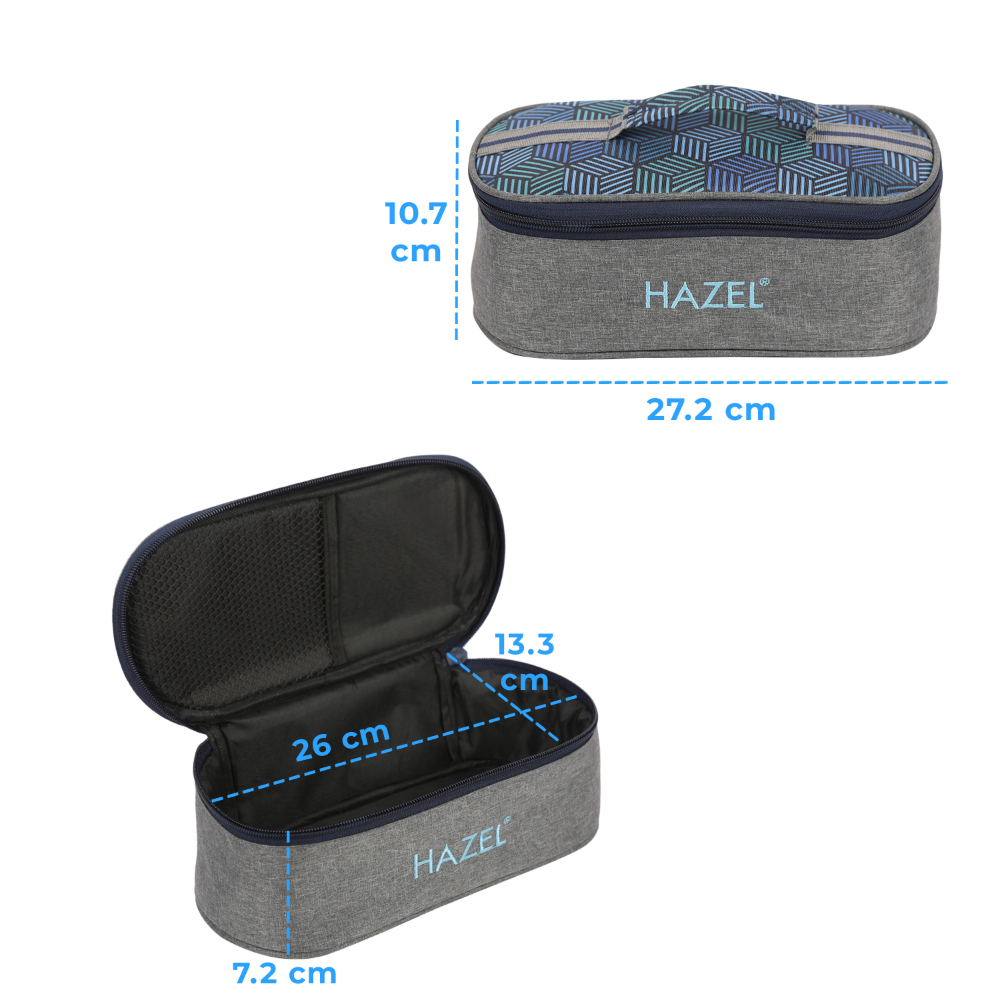 HAZEL Flat Lunch Bag for Office Men & Women | Water-Resistant Tiffin Cover Bag Only | Stylish, Light and Compact