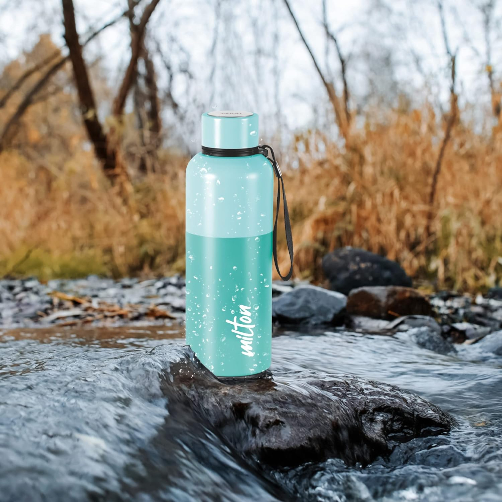 Milton Ancy 750 Thermosteel 24 Hours Hot and Cold Leak Proof Water Bottle, 750 ML, Aqua Green