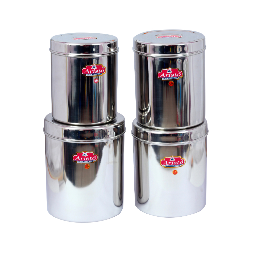 Aristo Steel Container Jumbo Storage 3 Pcs Sets 3.5 to 5.3 Litres