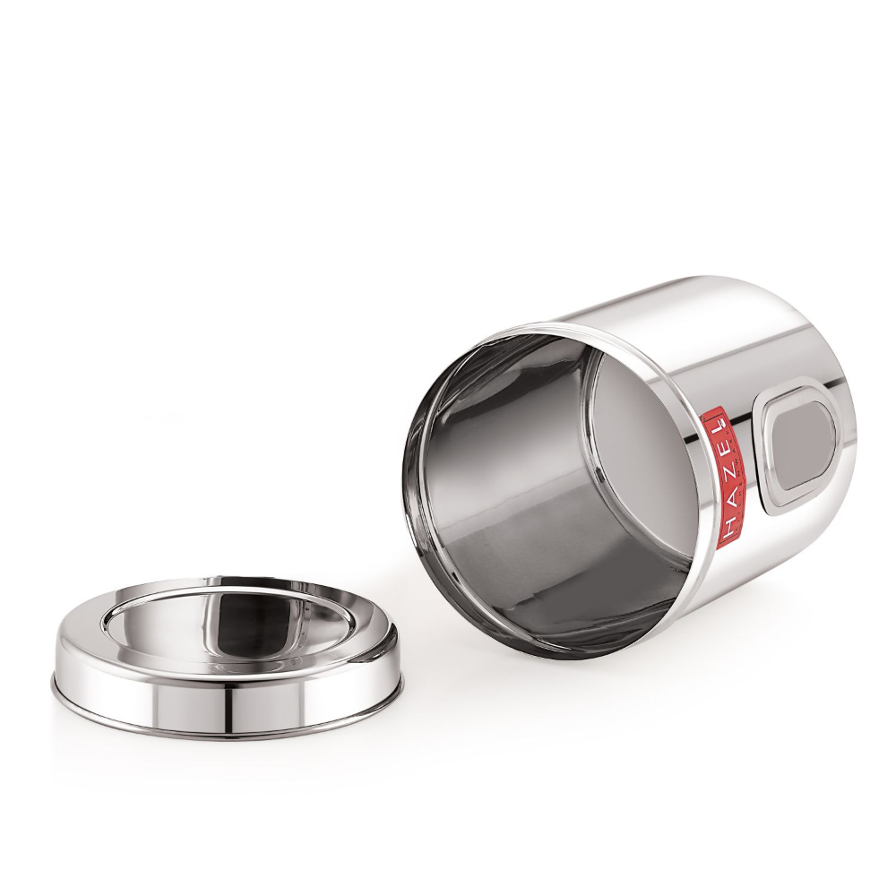 HAZEL Steel Kitchen Storage Containers | See Through Air Tight Containers for Storage, 2850 ML