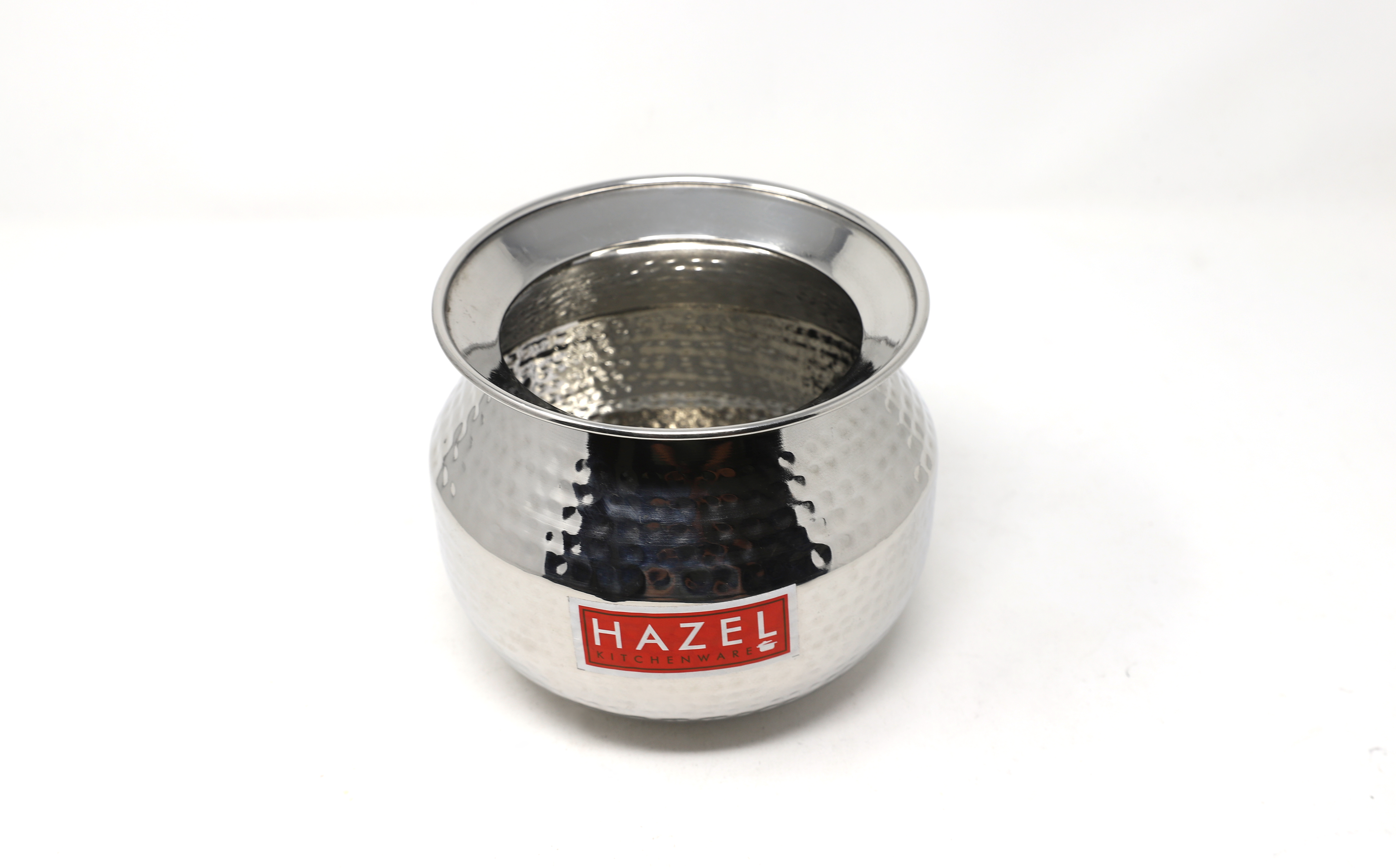 HAZEL Water Storage Hammer tone Stainless Steel Lota Container (1600 ml), Silver
