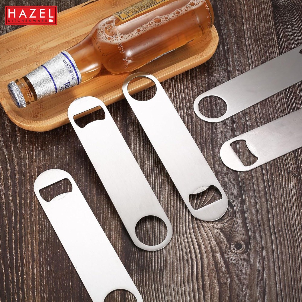 HAZEL Stainless Steel Bottle Opener | Opener Lever for Bottle, Silver