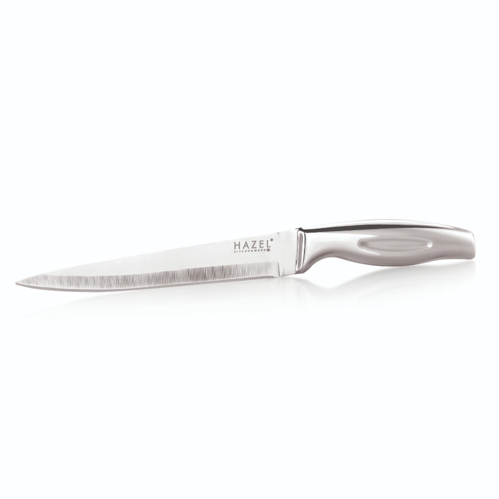 HAZEL Stainless Steel Sharp Paring Knife for Kitchen | Kitchen Knife with Handle, Silver