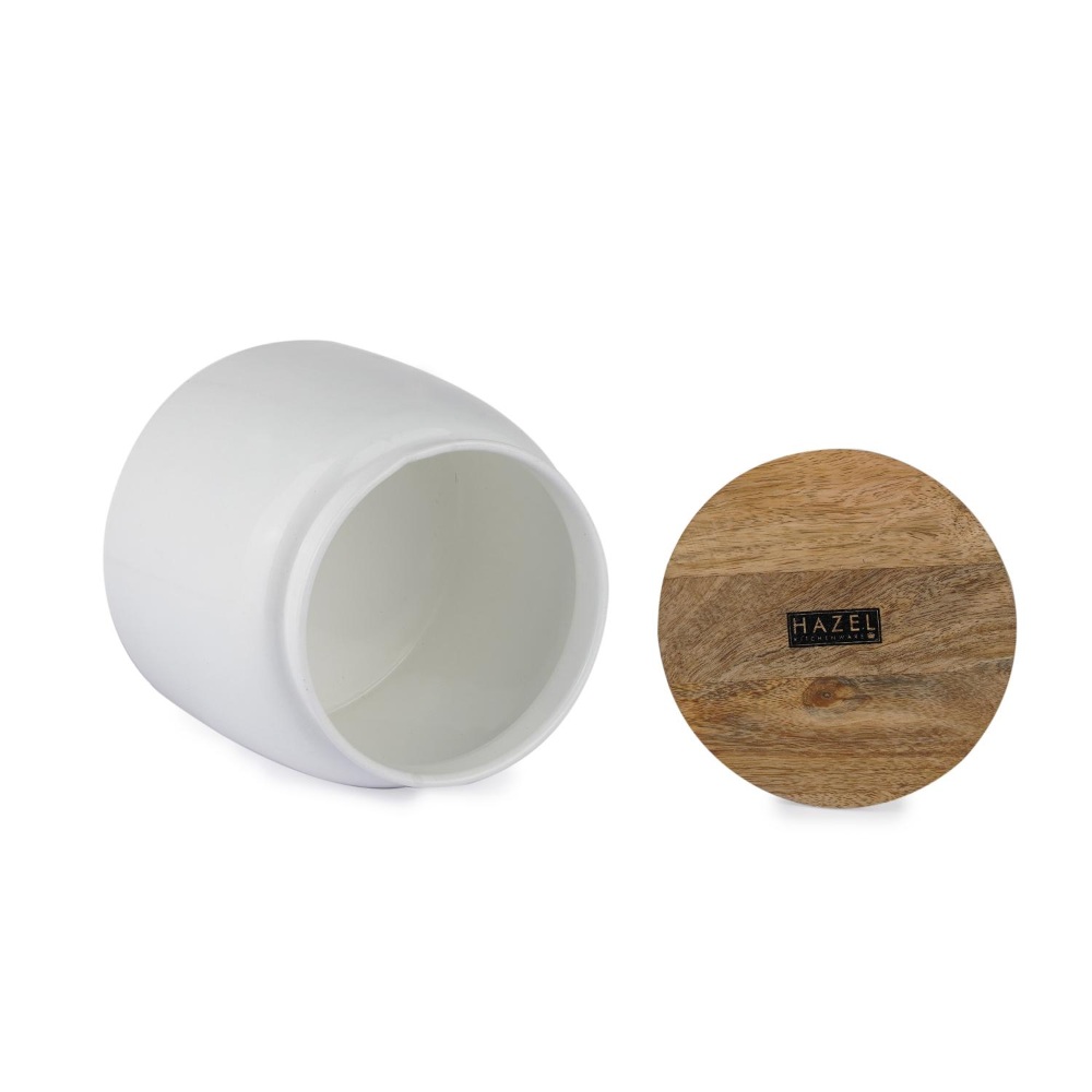 HAZEL Storage Container for Kitchen | Air Tight Container for Storage with Lid, White, 2450 ML