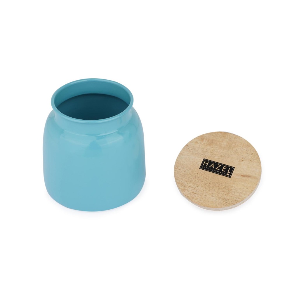 HAZEL Storage Container for Kitchen | Air Tight Container for Storage with Lid, Blue, 750 ML