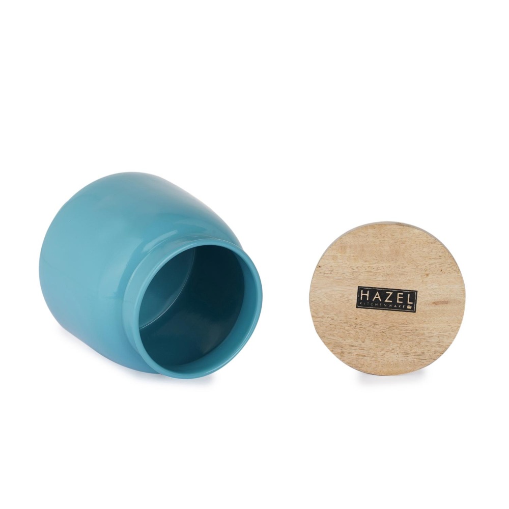 HAZEL Storage Container for Kitchen | Air Tight Container for Storage with Lid, Blue, 750 ML