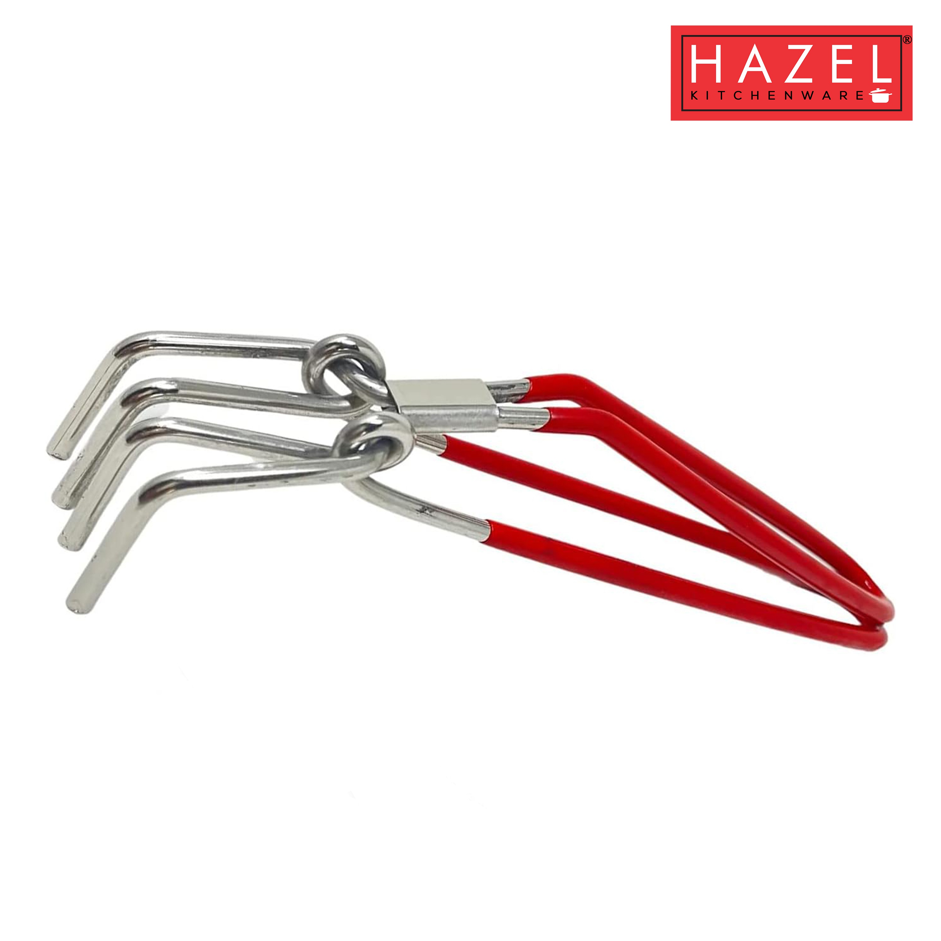 HAZEL Stainless Steel Pakad Tongs for Kitchen Utensil Holder Durable and Sturdy Kitchen Tools (Ice Tong)