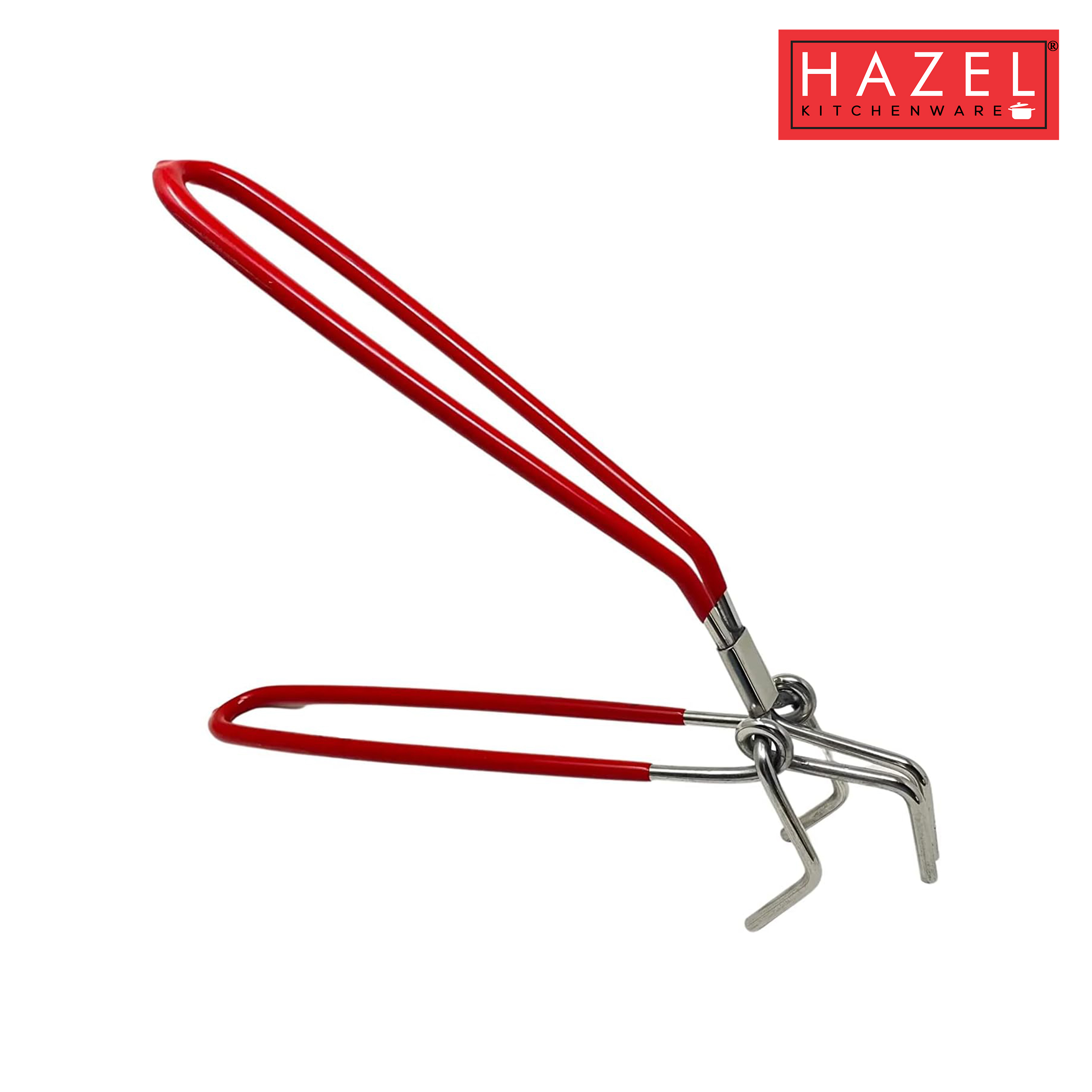 HAZEL Stainless Steel Pakad Tongs for Kitchen Utensil Holder Durable and Sturdy Kitchen Tools (Ice Tong)