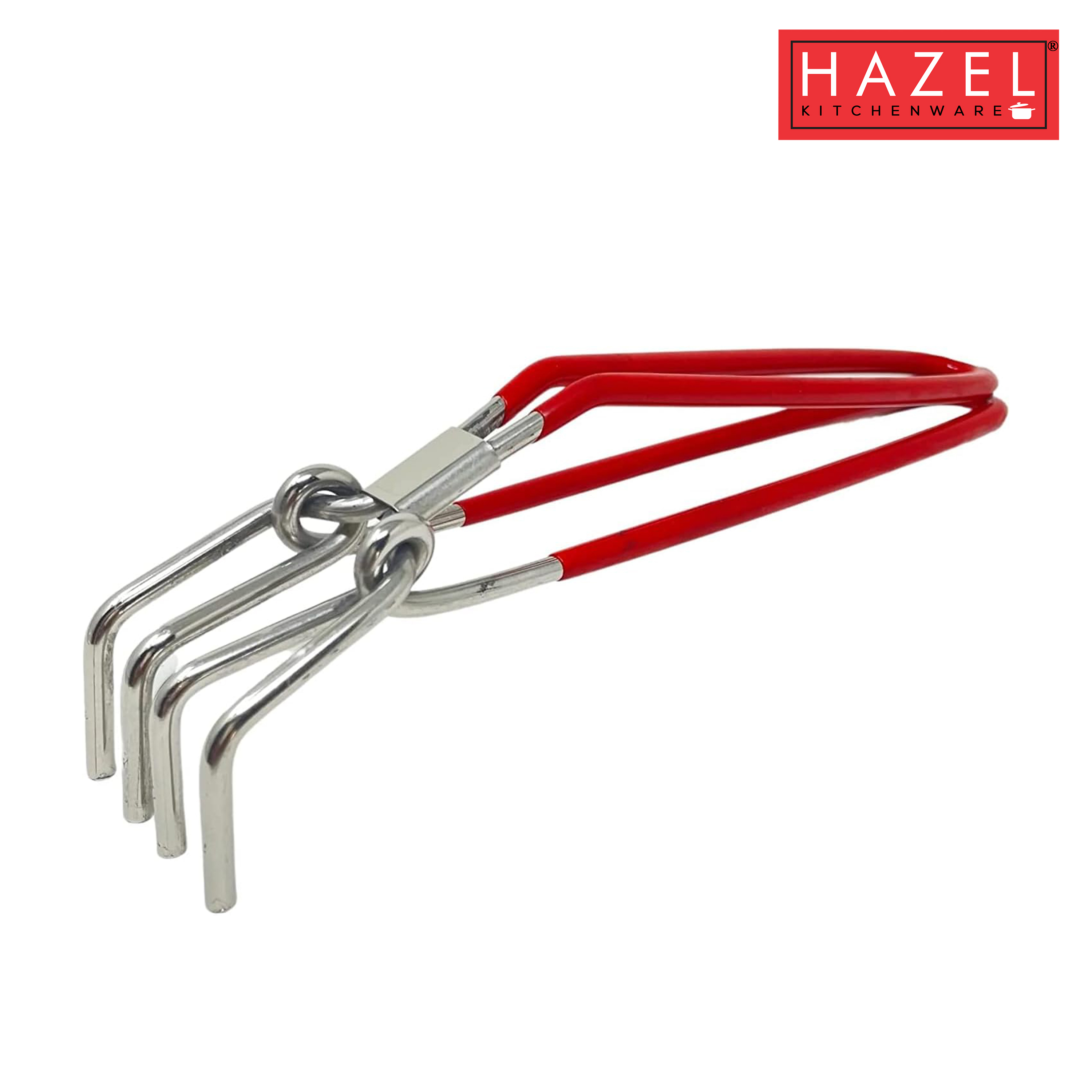 HAZEL Stainless Steel Pakad Tongs for Kitchen Utensil Holder Durable and Sturdy Kitchen Tools (Ice Tong)