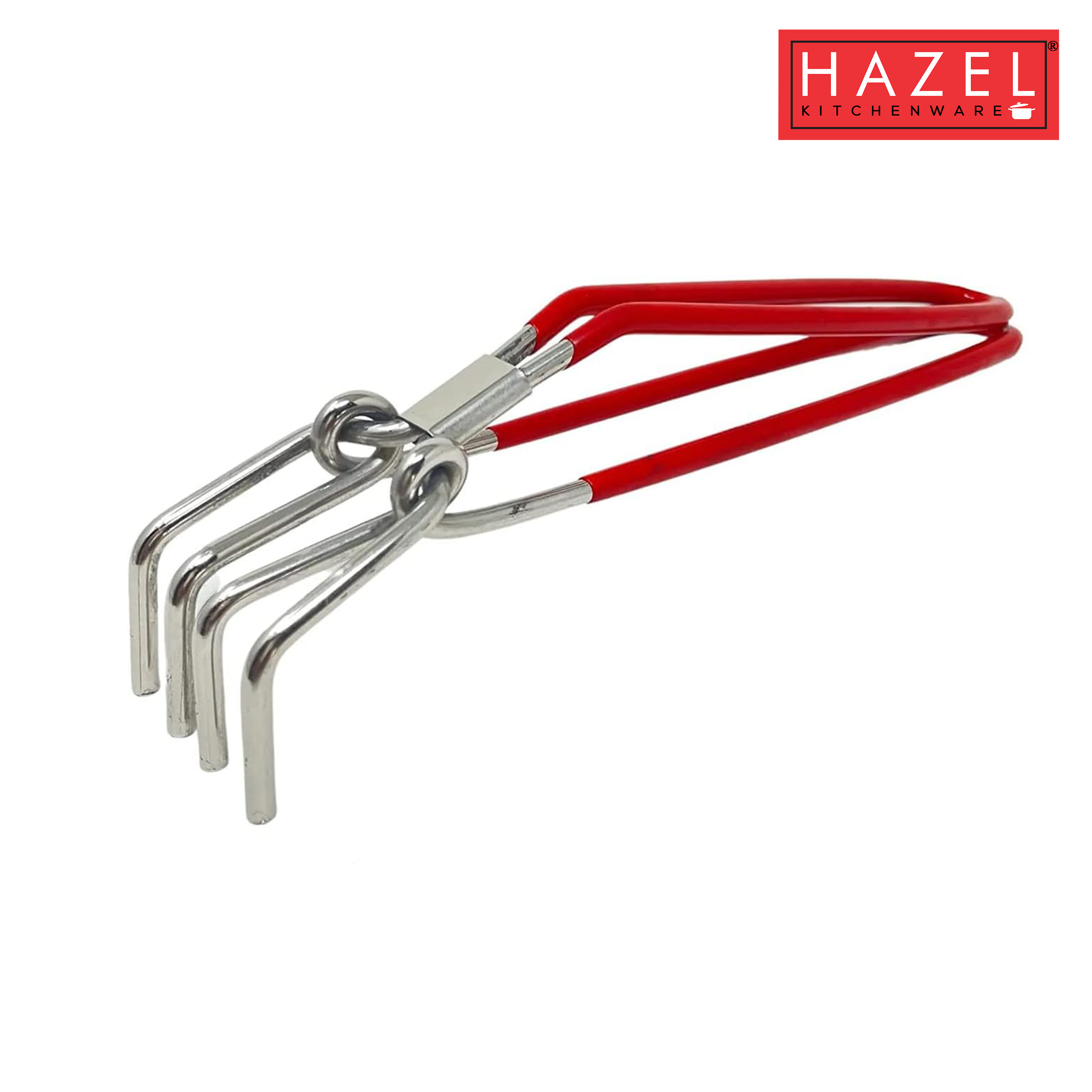 HAZEL Stainless Steel Pakad Tongs for Kitchen Utensil Holder Durable and Sturdy Kitchen Tools (Ice Tong)