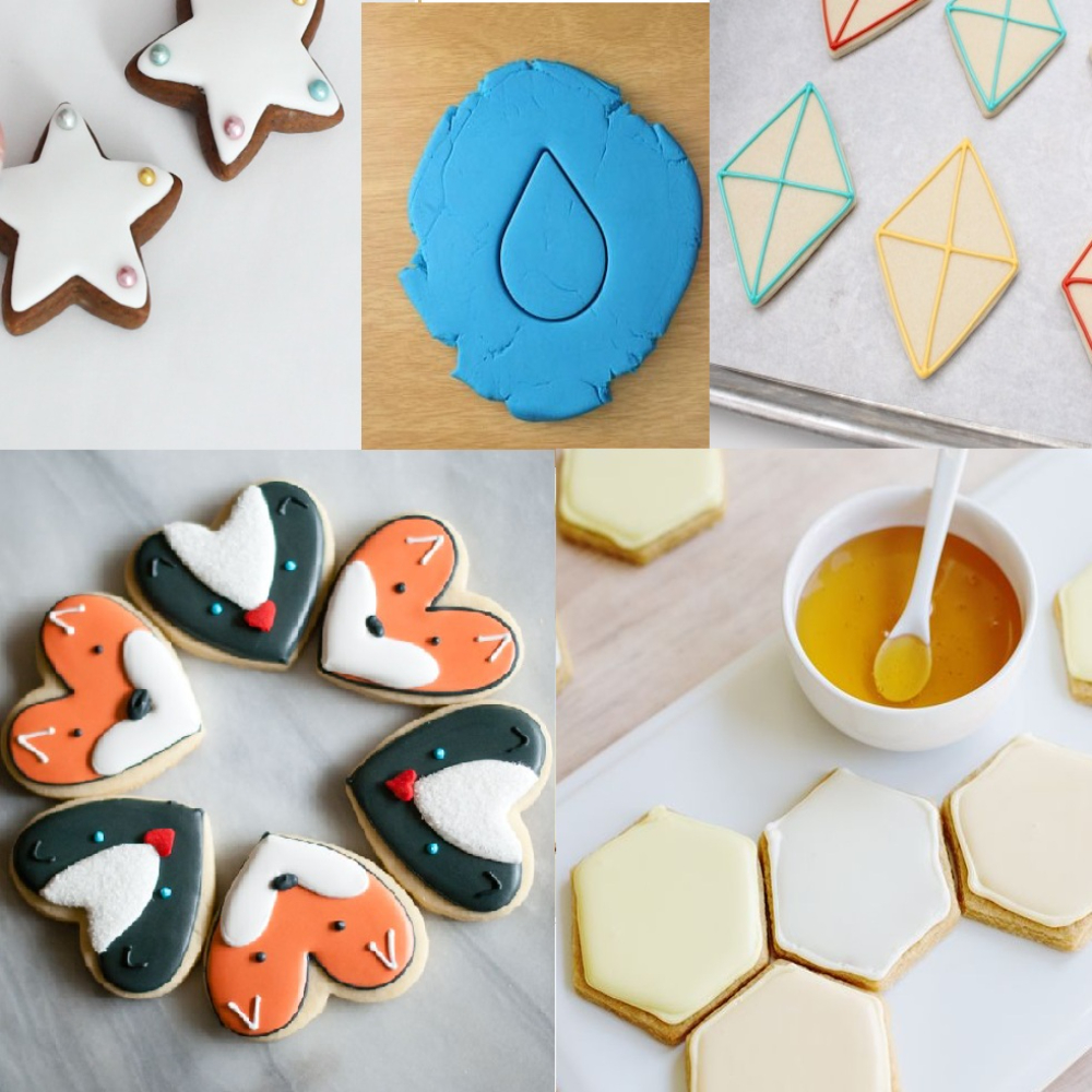 HAZEL Small Fancy Aluminium Biscuits Cookie Cutter Set of 6
