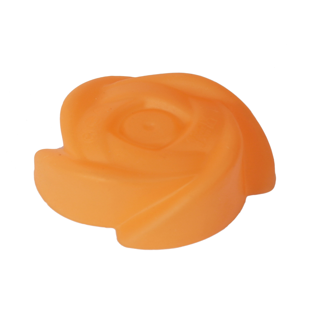 HAZEL Silicone Rose Shape Muffin Mould, 24 Pcs, Orange