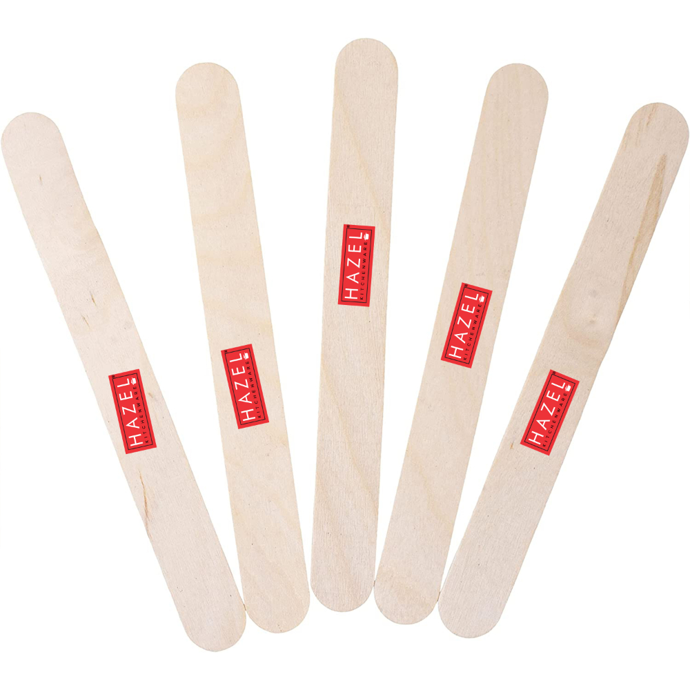 HAZEL Wooden Ice Cream Sticks | Craft Sticks for Art, DIY and Craft for Kids | Popsicle Stick | Pack of 480, Beige