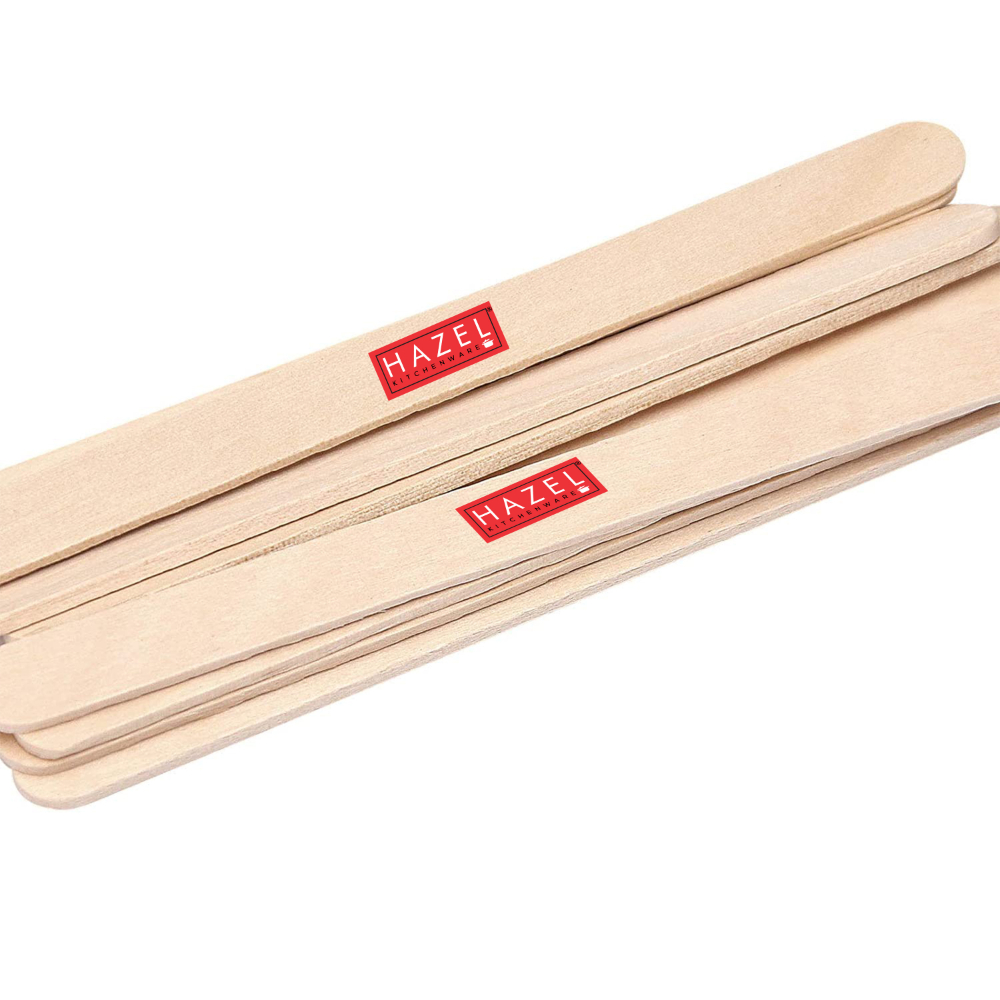 HAZEL Wooden Ice Cream Sticks | Craft Sticks for Art, DIY and Craft for Kids | Popsicle Stick | Pack of 480, Beige