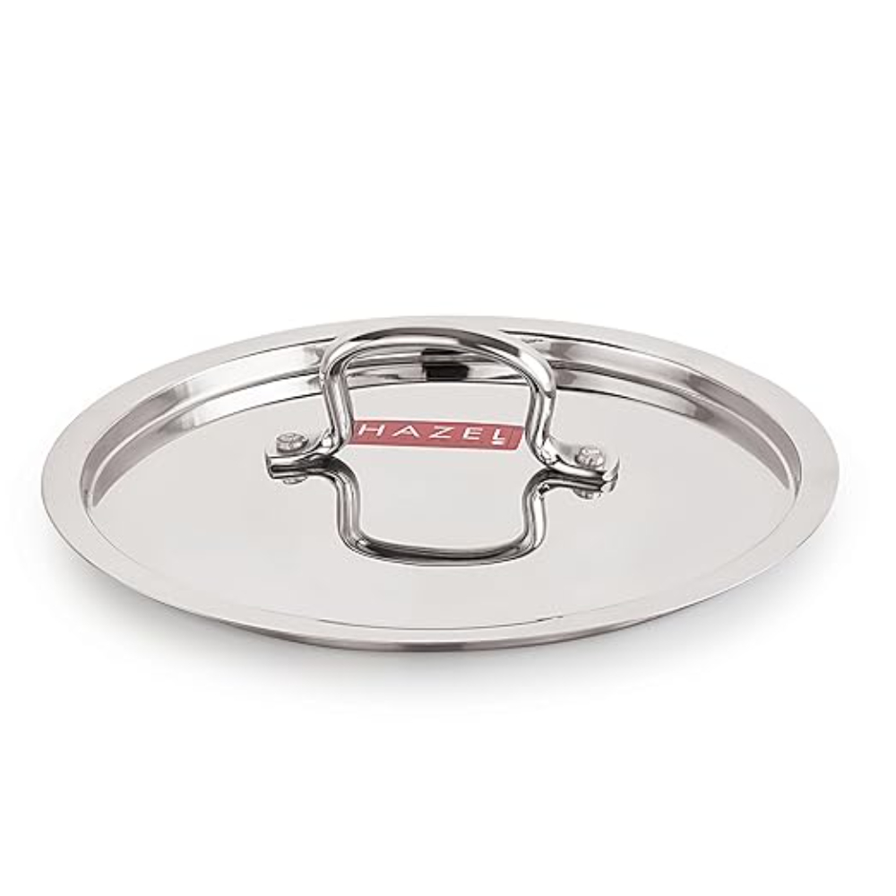 HAZEL Triply Stainless Steel Induction Bottom Cook and Serve Casserole With Stainless Steel Lid, 3.6 Litre, 20.5 cm