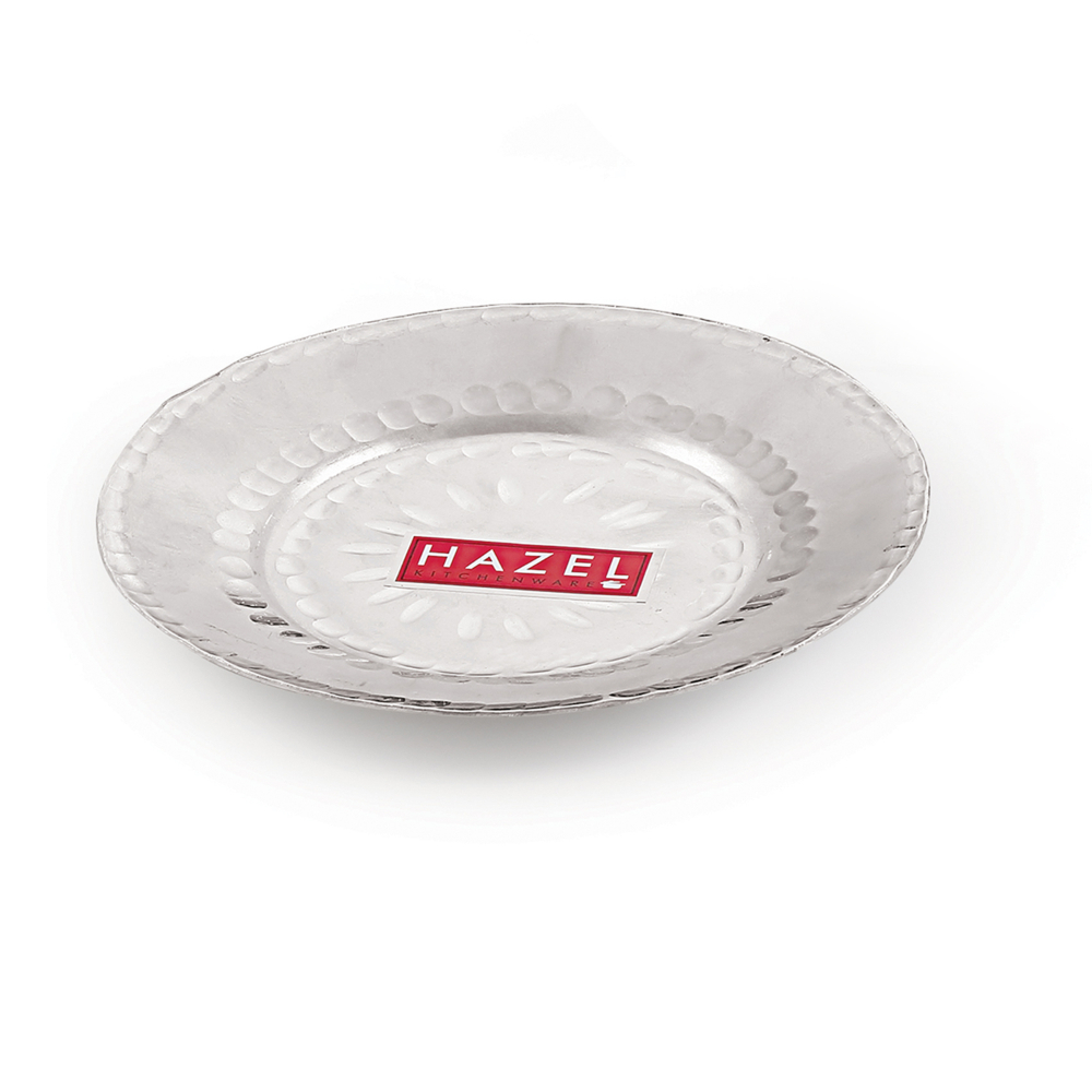 HAZEL Aluminium Langdi Patila Pot With Lid Hammered Finish Round Bottom Boiling Tope Vessels Bhagona Dekchi, Set of 2, 900 ML, 2700 ML