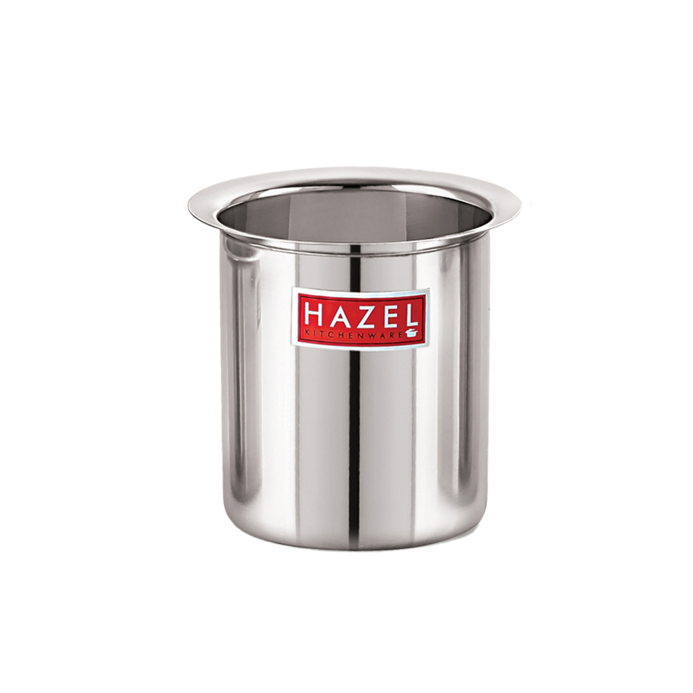 HAZEL Steel Milk Pot with Lid |Stainless  Steel Milk Boiler Container | Milk Boiling Vessel Gunj for Kitchen, 3500 ML