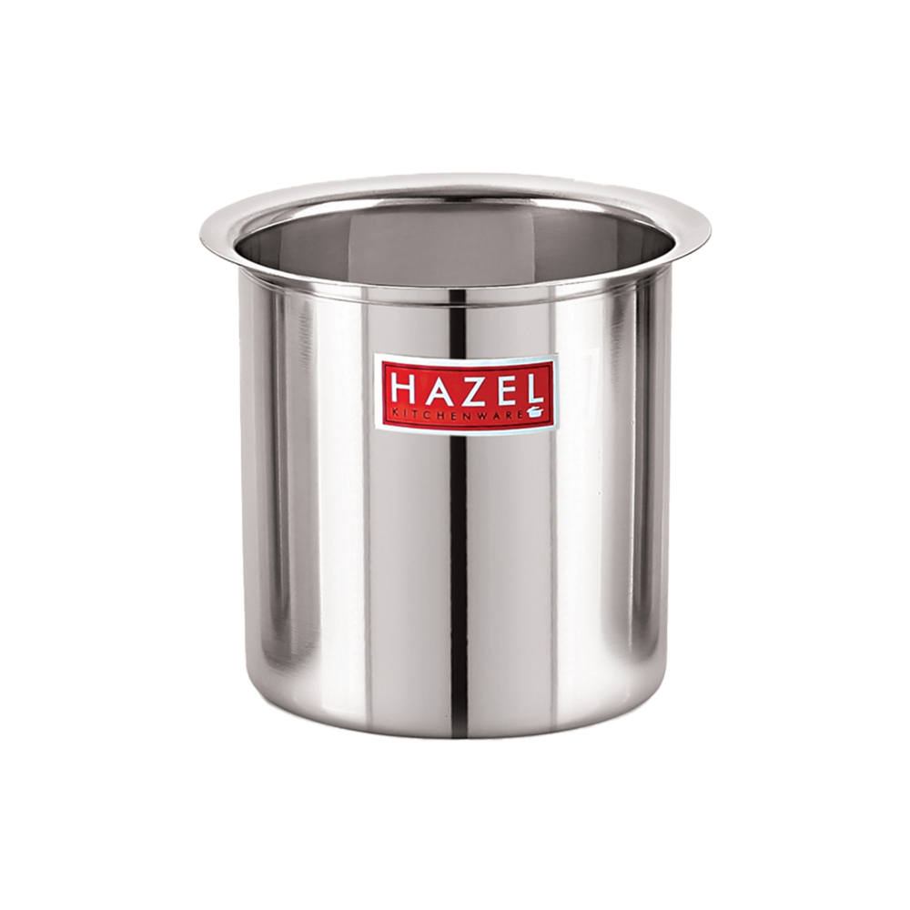 HAZEL Steel Milk Pot with Lid |Stainless  Steel Milk Boiler Container | Milk Boiling Vessel Gunj for Kitchen, 5000 ML