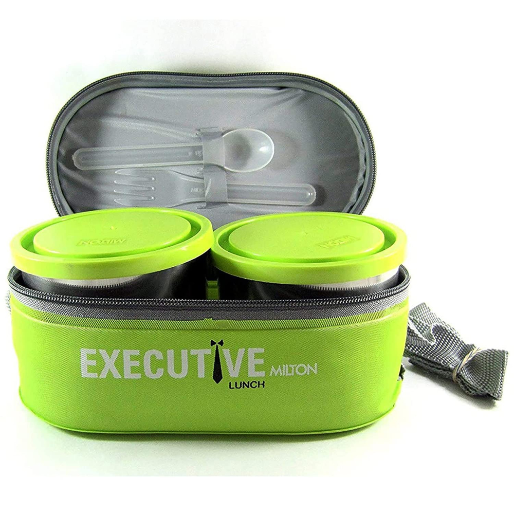 Milton Executive Lunch Box Set of 3 Containers, Green