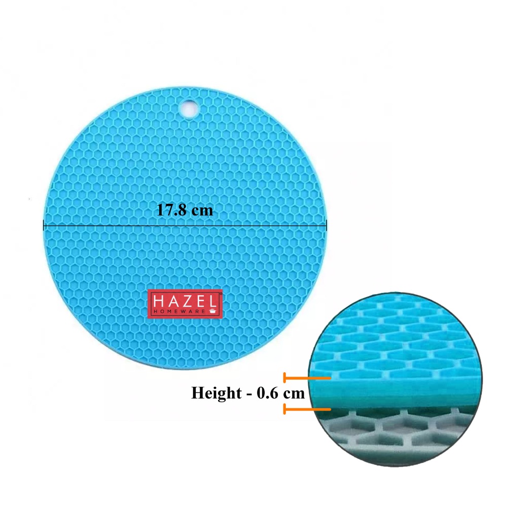 HAZEL Silicon Mats with Oven Mitts | 2 Piece Sincone Trivet with 1 Pair Heat Resistant Pinch Mitten Pot Holder For Kitchen, Multi color