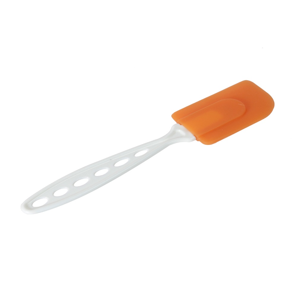 HAZEL Small Silicon Red Round Shape Cake Mould for Half Kg with Orange Spatula