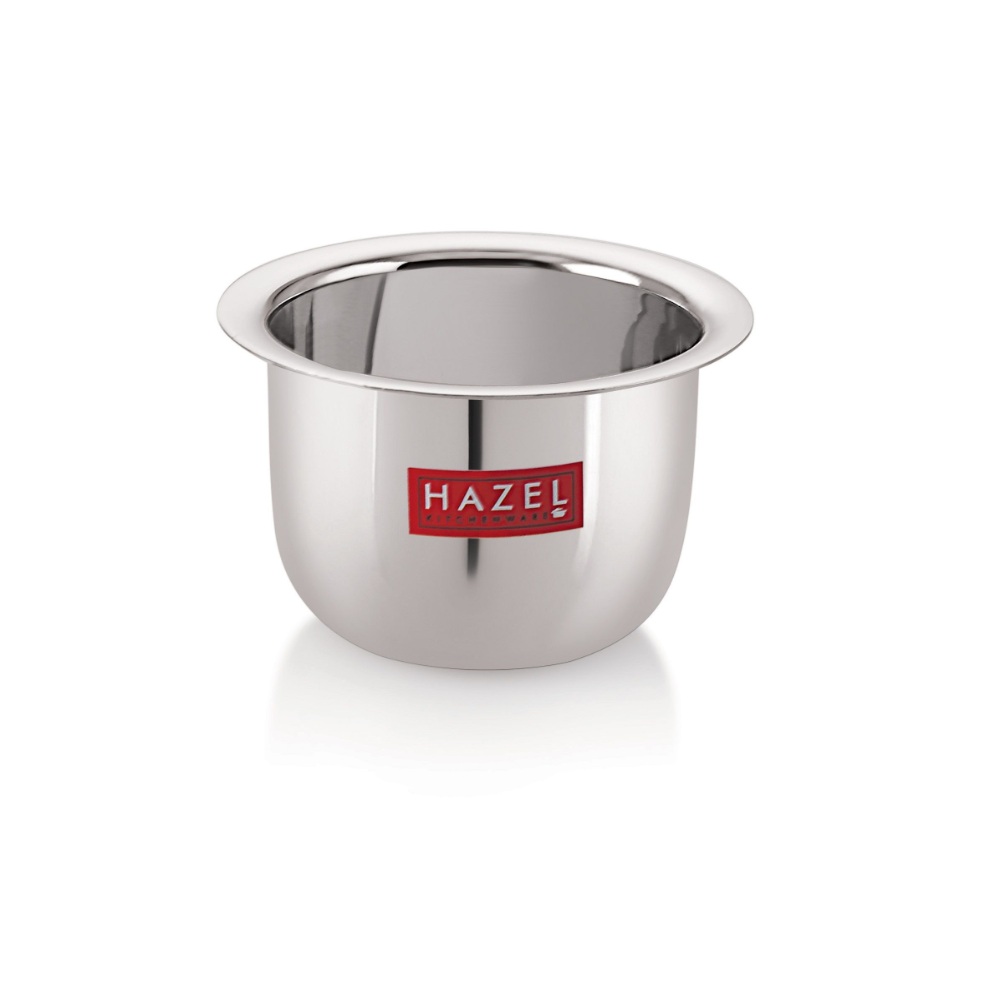 HAZEL Stainless Steel Tea Glasses Large Traditional Design Coffee Milk Serving Glass Patra Pela Set of 3, 10 cm, 200 ML, Silver